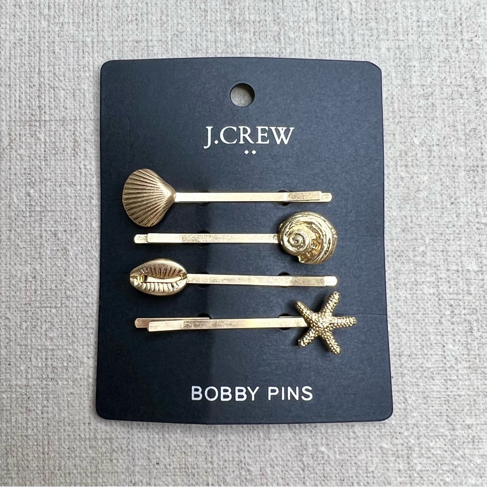❤️ J. CREW ❤️ Seashell Bobby Pins Set - Picture 7 of 7